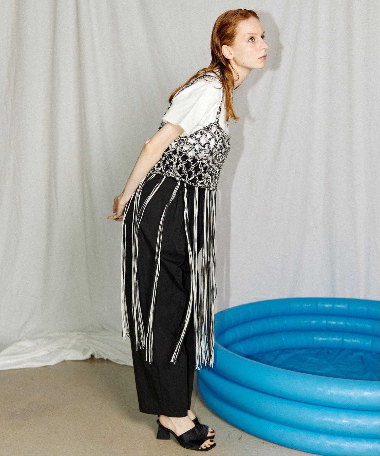 MAISON SPECIAL フリンジベスト サイズFREE MAISON SPECIAL（メゾンスペシャル）の「フリンジニットベスト