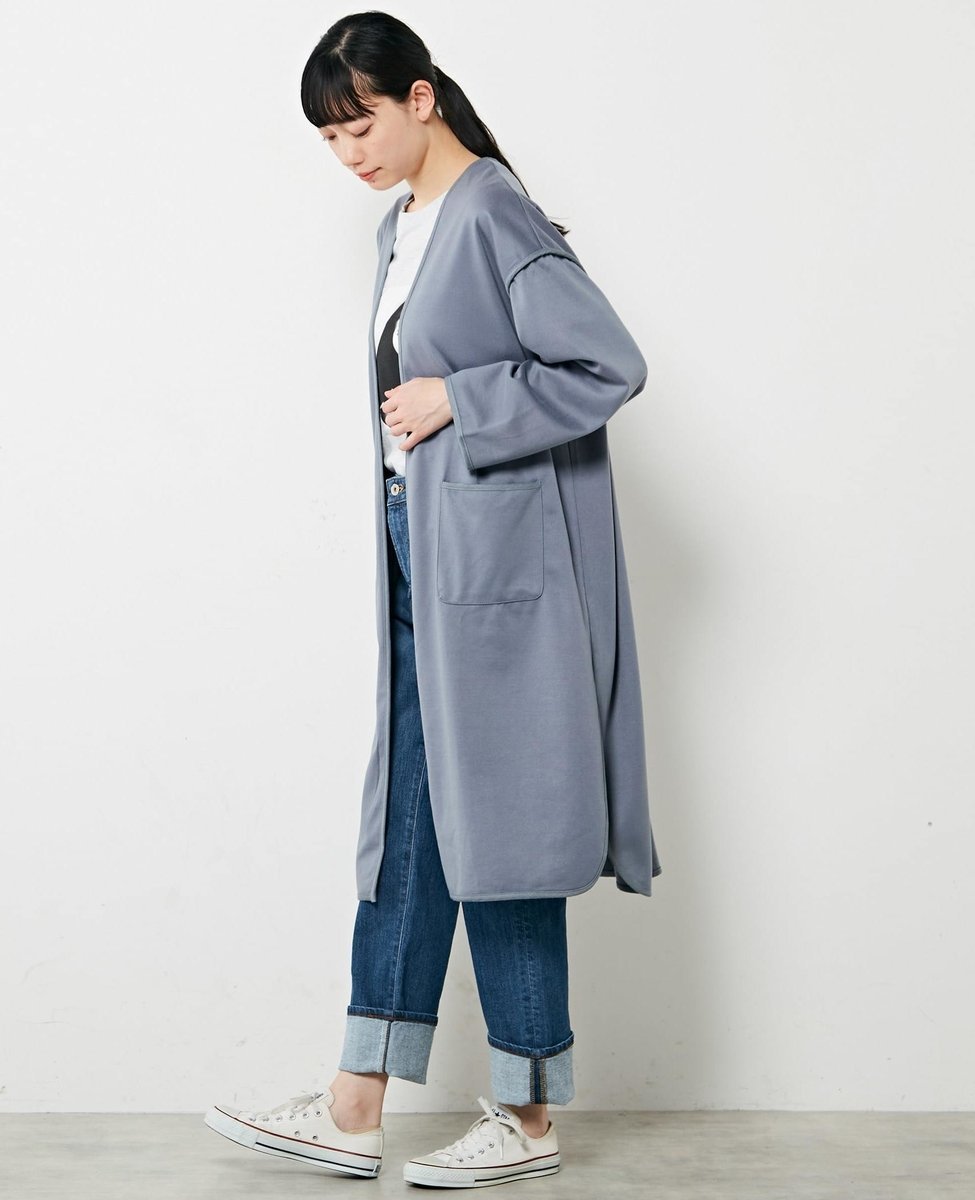 楽天市場】≪ 特別セール ≫ベルト付き配色パイピングノーカラーサイド