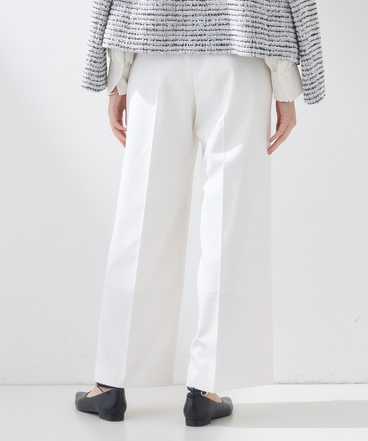 【SALE／55%OFF】INDIVI 【新作褒められパンツ】快温ワイドパンツ インディヴィ パンツ その他のパンツ ベージュ ネイビー グリーン ホワイト【送料無料】