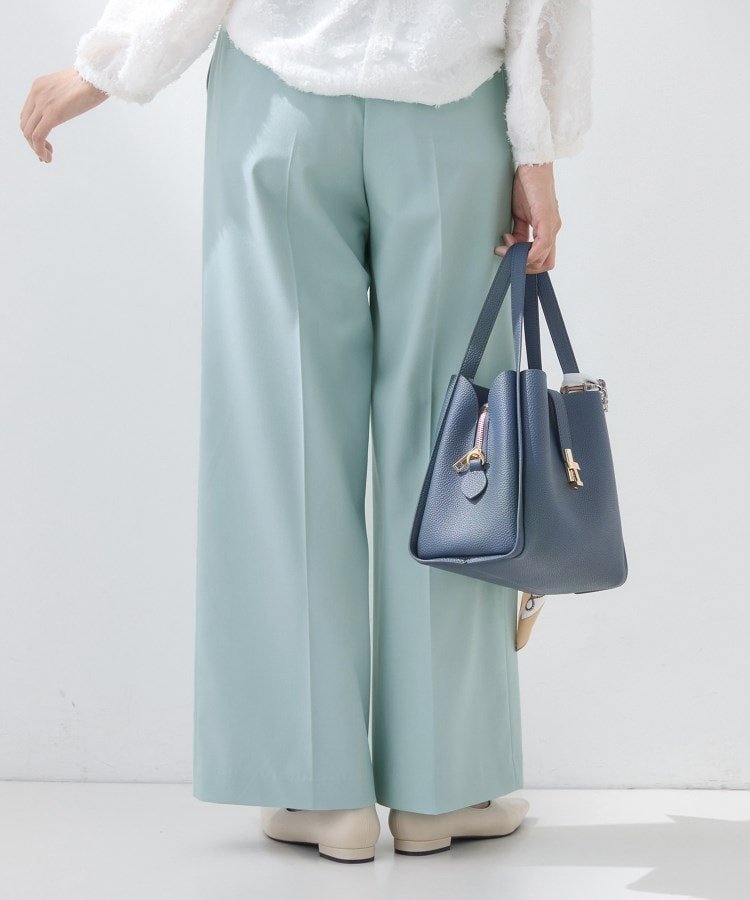【SALE／55%OFF】INDIVI 【新作褒められパンツ】快温ワイドパンツ インディヴィ パンツ その他のパンツ ベージュ ネイビー グリーン ホワイト【送料無料】