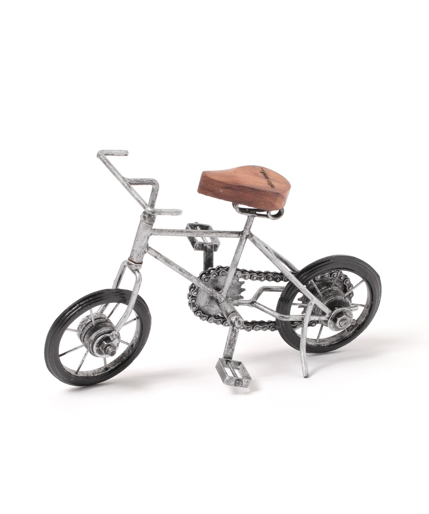 自転車のオブジェ 楽天市場】オリジナル自転車オブジェ シルバー niko and