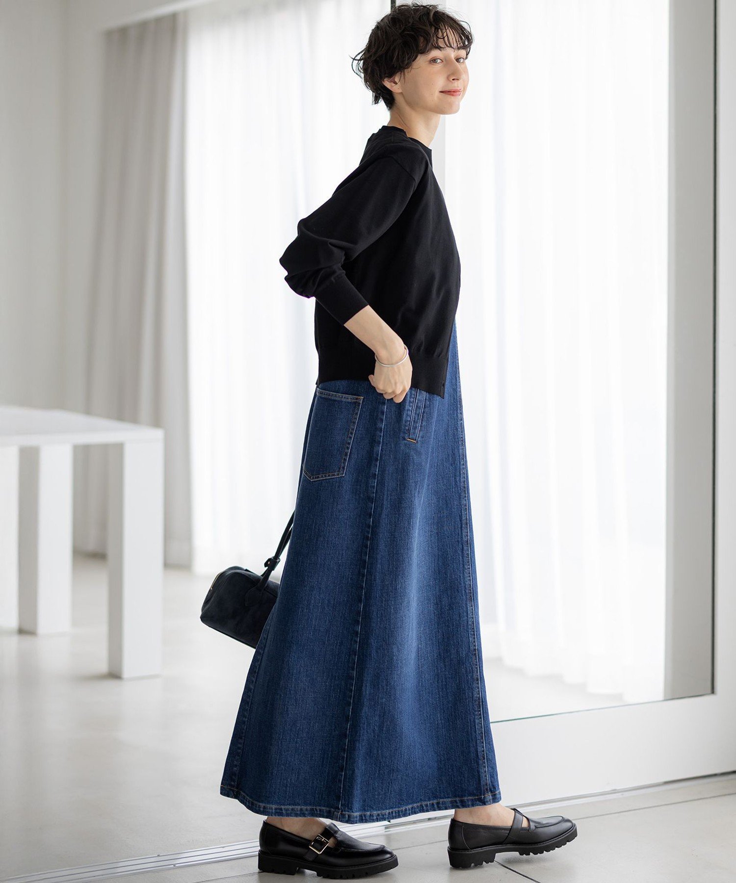 【RED CARD TOKYO×23区】デニム サロペット ワンピース