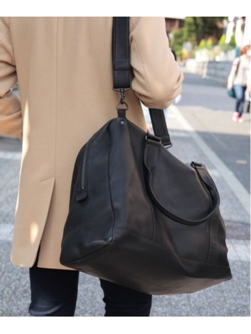 MR.OLIVE 牛革 ウォータープルーフ 撥水レザー ボストンバッグ fe9357-01_1.jpg
