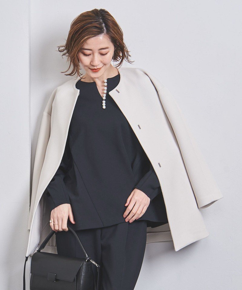 UNITED ARROWS SPONGY パールモチーフ ブラウス ユナイテッドアローズ 
