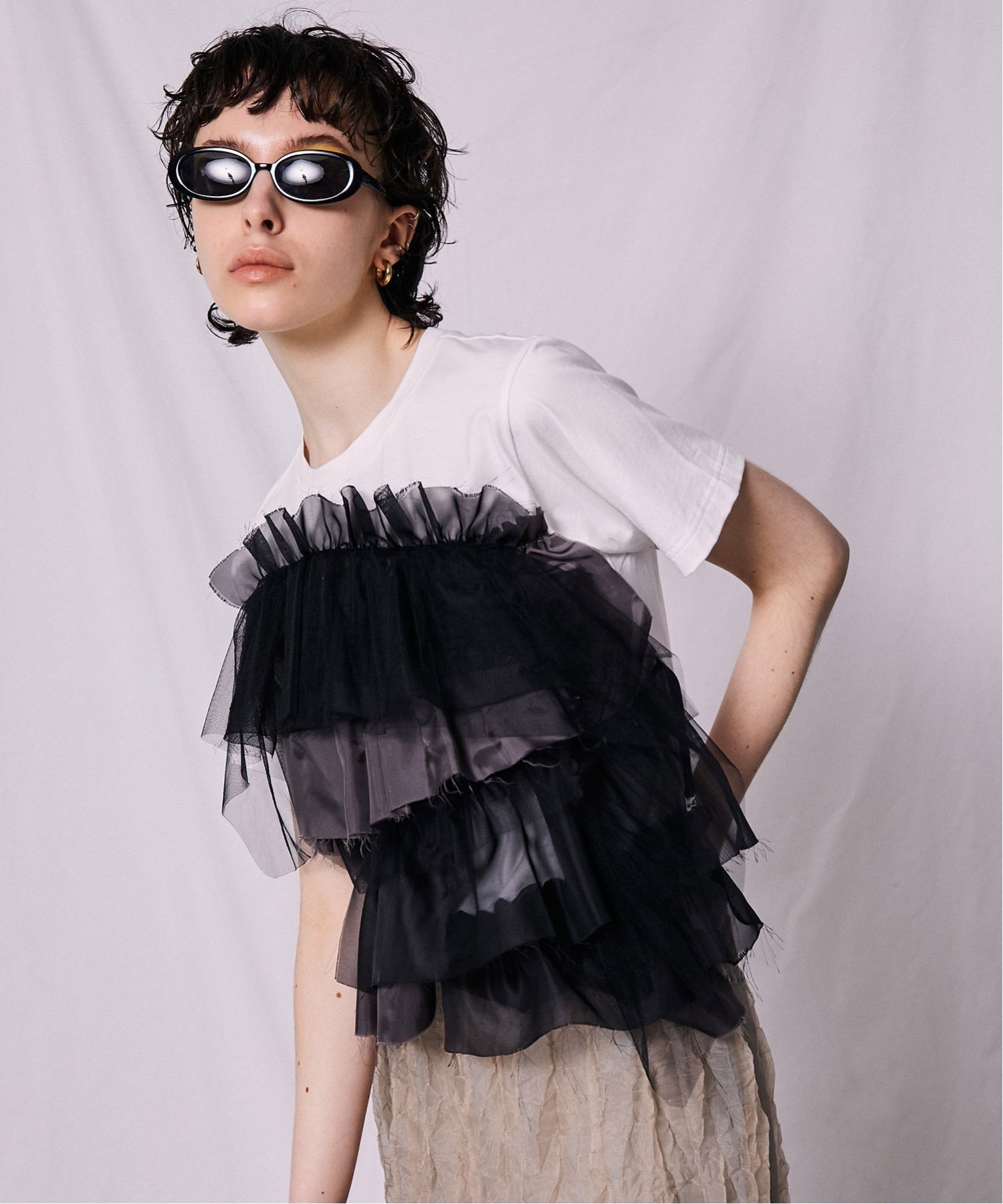 MAISON SPECIAL ボリュームラッフルコンビTOP【MAISON SPECIAL/メゾン 