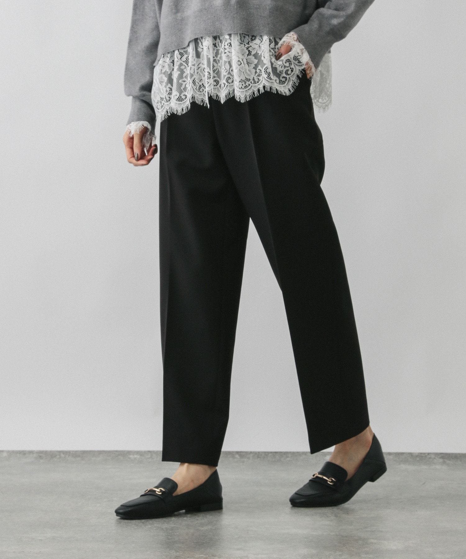 【SALE/40%OFF】GLOBAL WORK あったかウツクシルエットイージーストレートパンツ/580754 グローバルワーク パンツ その他のパンツ ブラック ブラウン グレー ネイビー