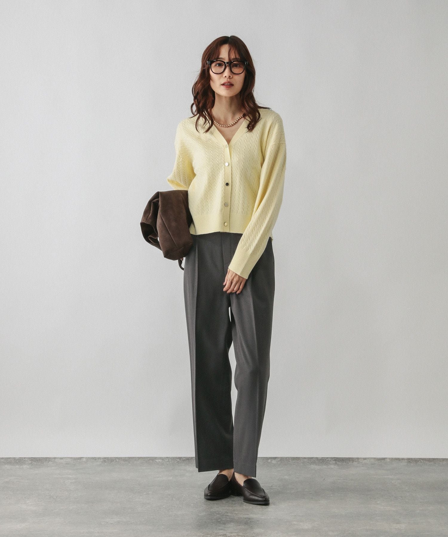 【SALE/40%OFF】GLOBAL WORK あったかウツクシルエットイージーストレートパンツ/580754 グローバルワーク パンツ その他のパンツ ブラック ブラウン グレー ネイビー
