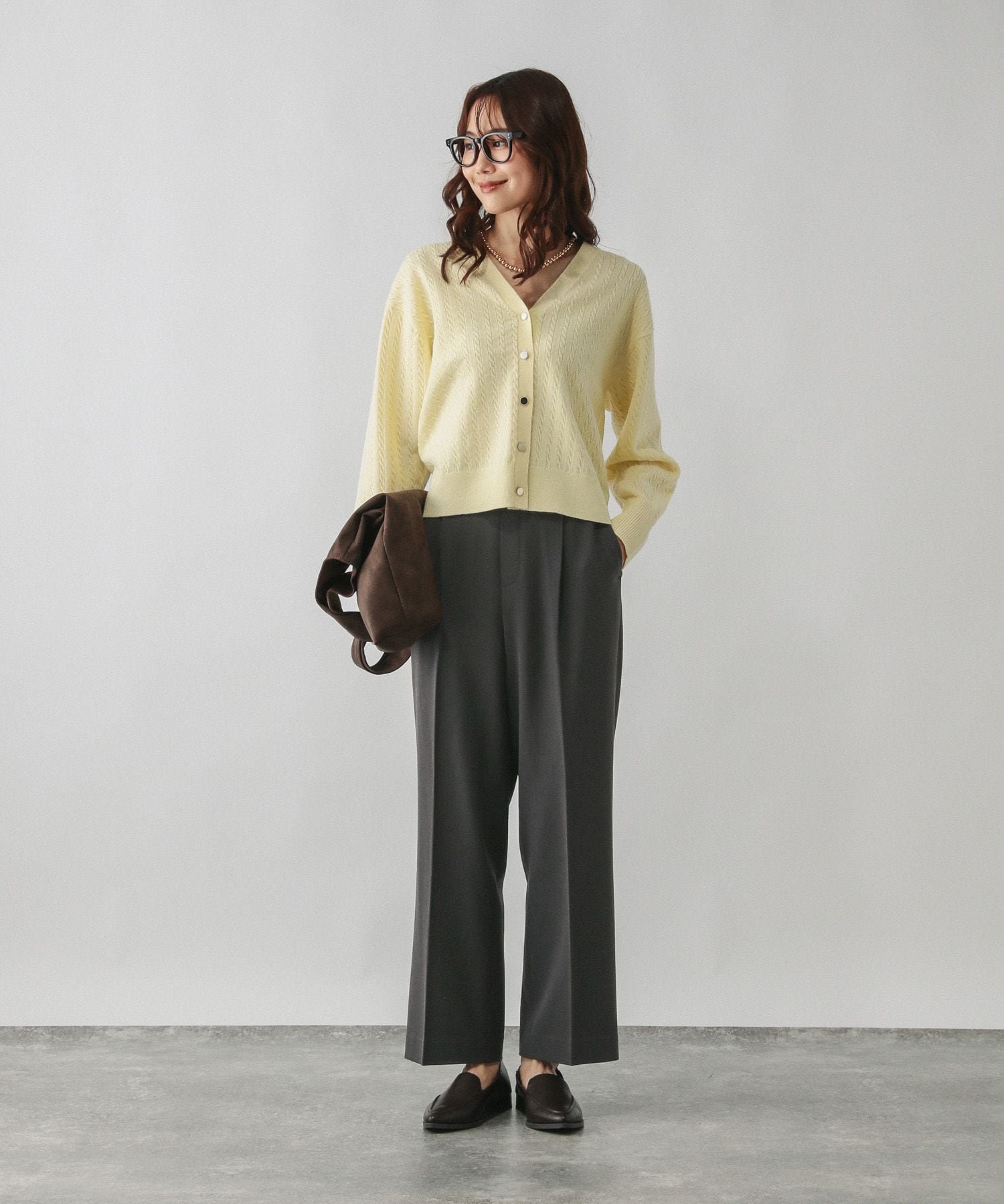 【SALE/40%OFF】GLOBAL WORK あったかウツクシルエットイージーストレートパンツ/580754 グローバルワーク パンツ その他のパンツ ブラック ブラウン グレー ネイビー