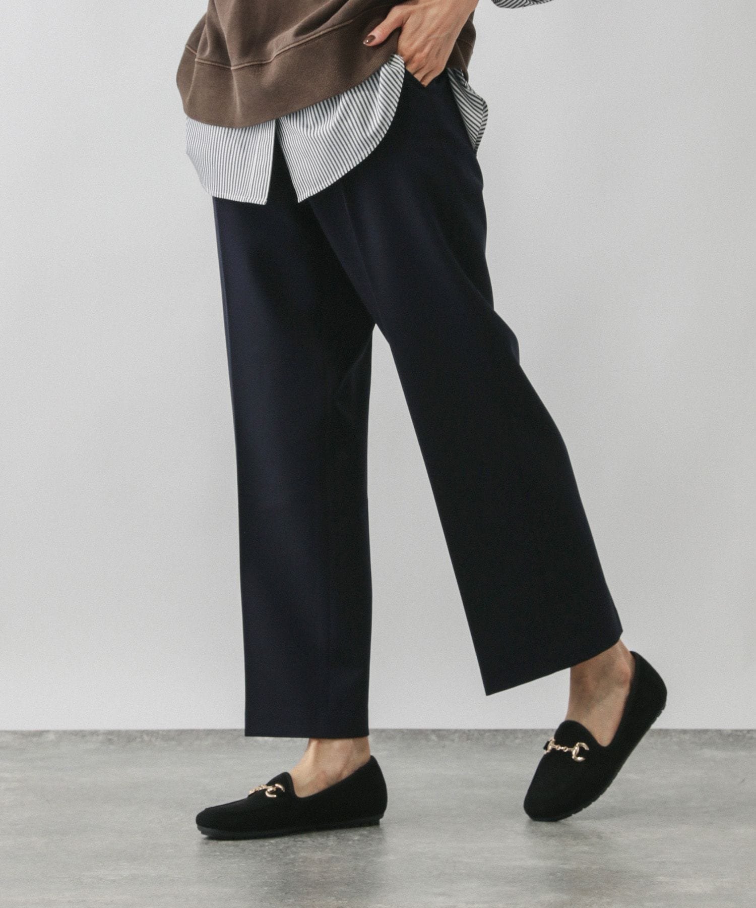 【SALE/40%OFF】GLOBAL WORK あったかウツクシルエットイージーストレートパンツ/580754 グローバルワーク パンツ その他のパンツ ブラック ブラウン グレー ネイビー