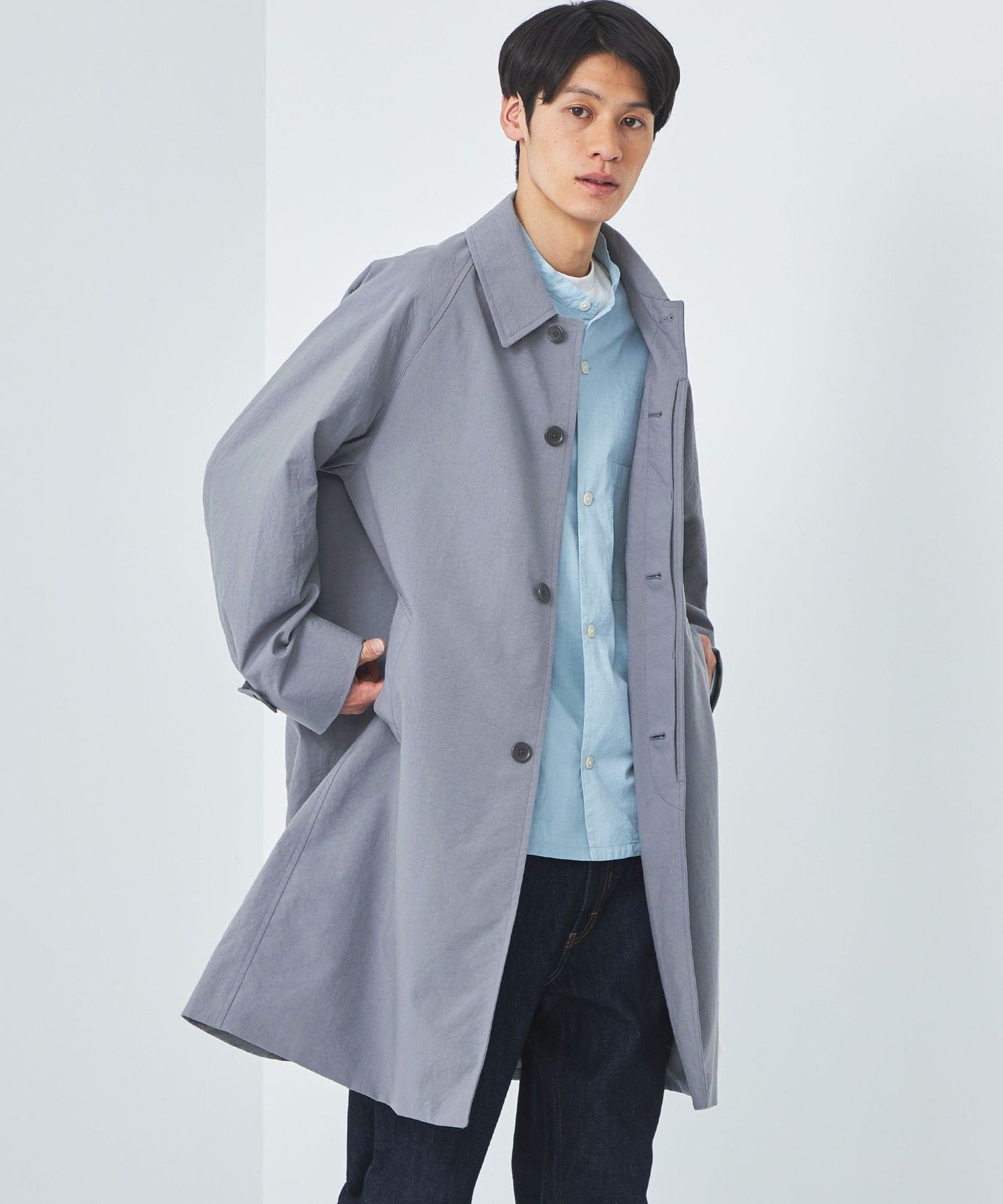 UNITED ARROWS green label relaxing ナイロンオックス ラグラン