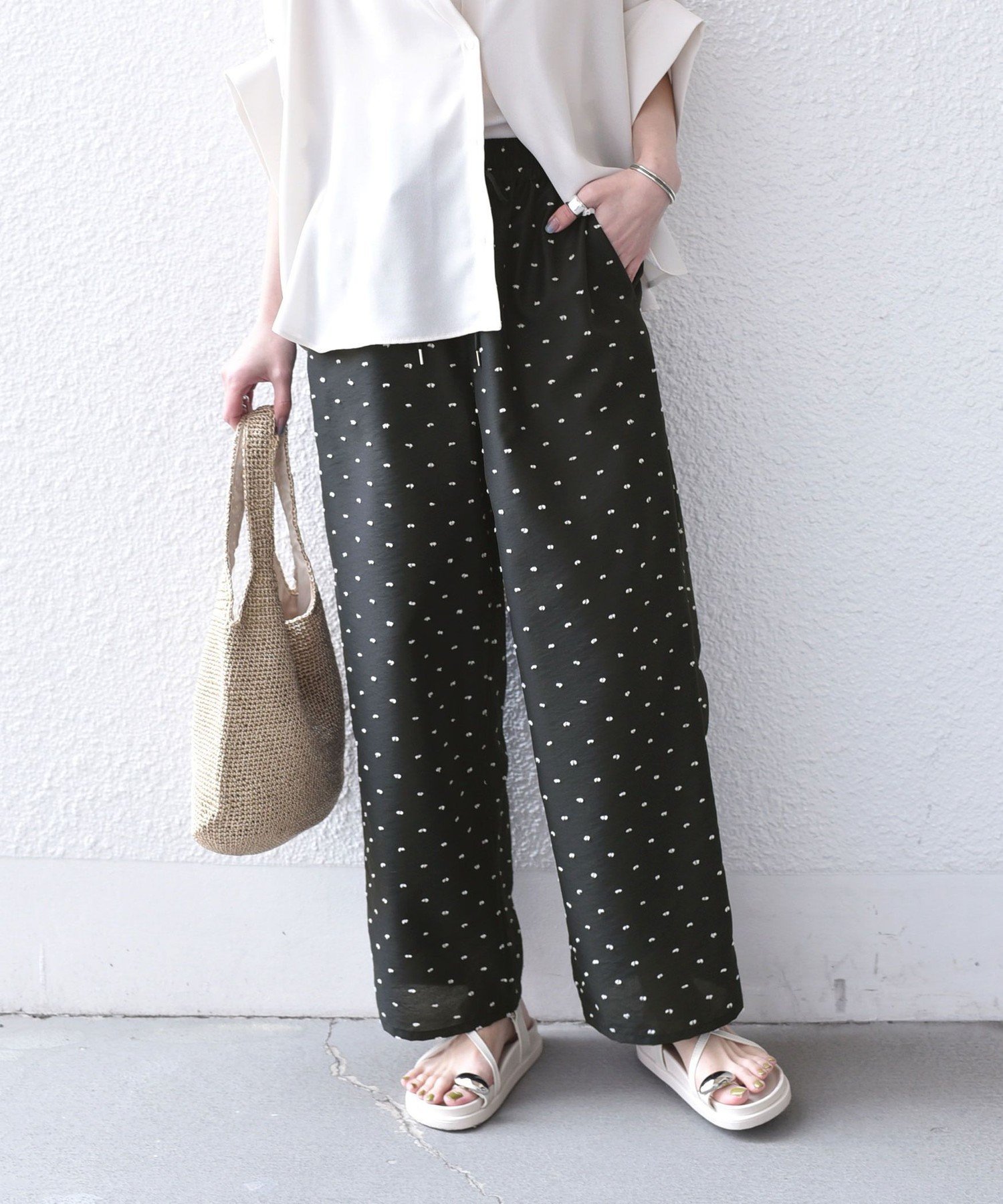 【SALE／30%OFF】SHIPS Colors SHIPS Colors:＜手洗い可能＞カットドビー イージー パンツ◇ シップス パンツ その他のパンツ ブラック ブラウン【送料無料】