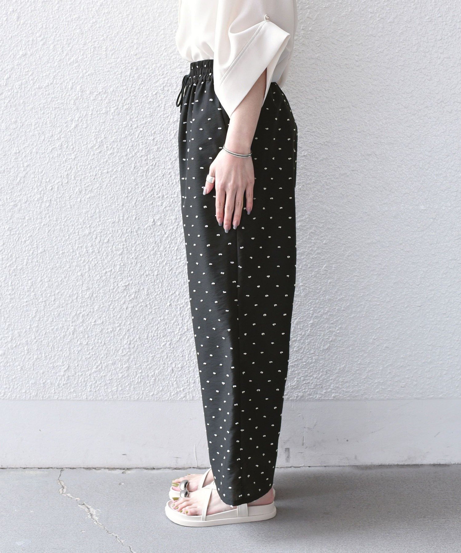 【SALE／30%OFF】SHIPS Colors SHIPS Colors:＜手洗い可能＞カットドビー イージー パンツ◇ シップス パンツ その他のパンツ ブラック ブラウン【送料無料】