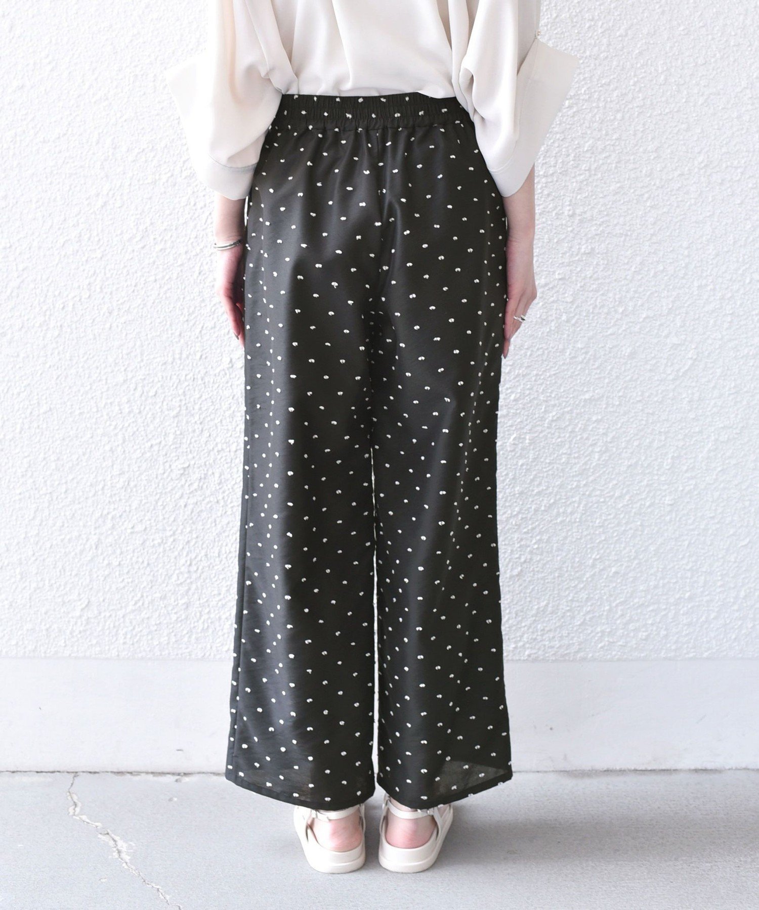 【SALE／30%OFF】SHIPS Colors SHIPS Colors:＜手洗い可能＞カットドビー イージー パンツ◇ シップス パンツ その他のパンツ ブラック ブラウン【送料無料】