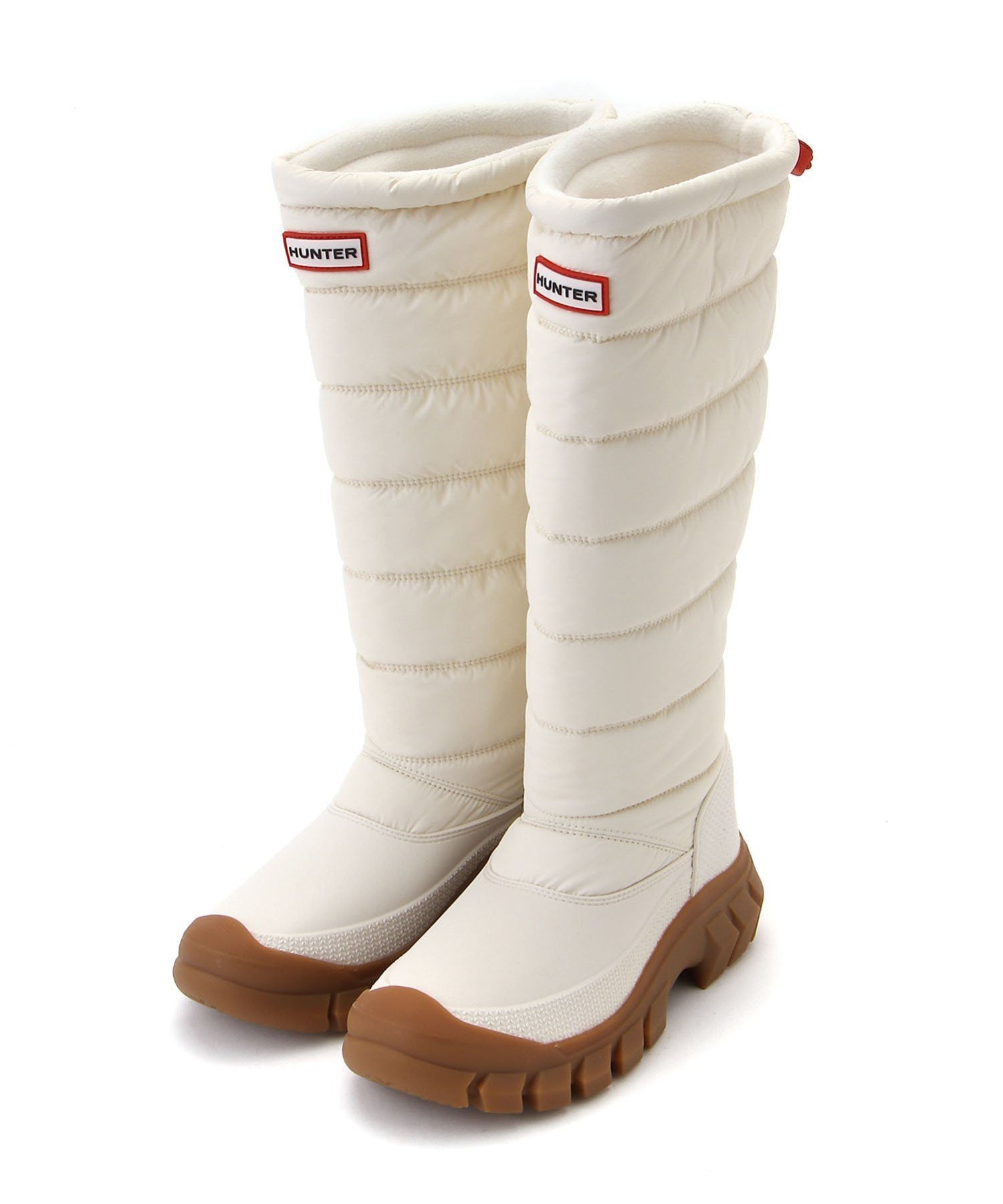 ブーツその他 HUNTER UNISEX Intrepid Buckle Tall  Boots White Black WF Hunter Intrepid Tall Buckle Boots | Free People