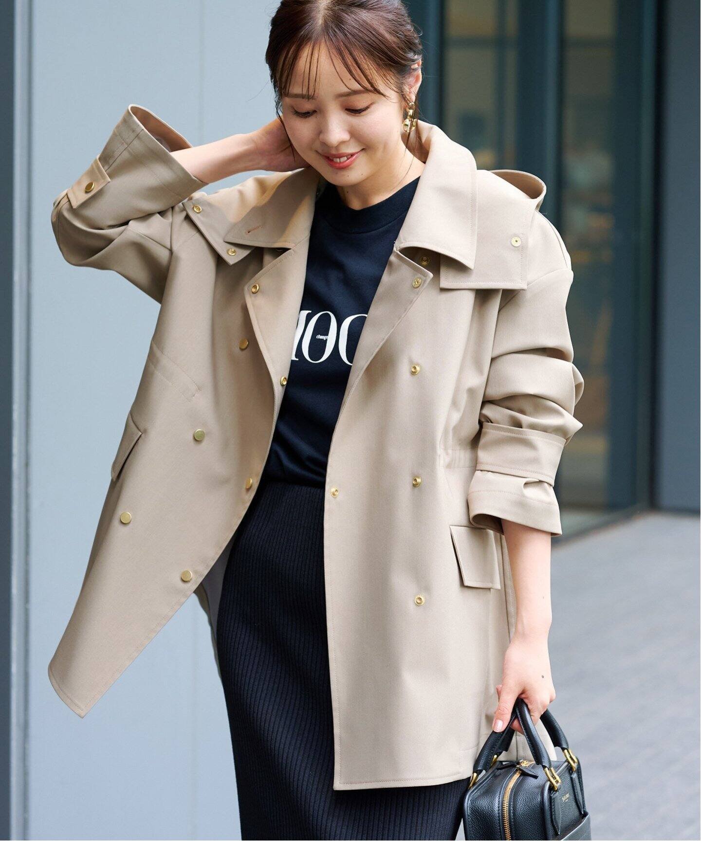 SALE／30%OFF】NOBLE ウインドプルーフテントシルエットブルゾン