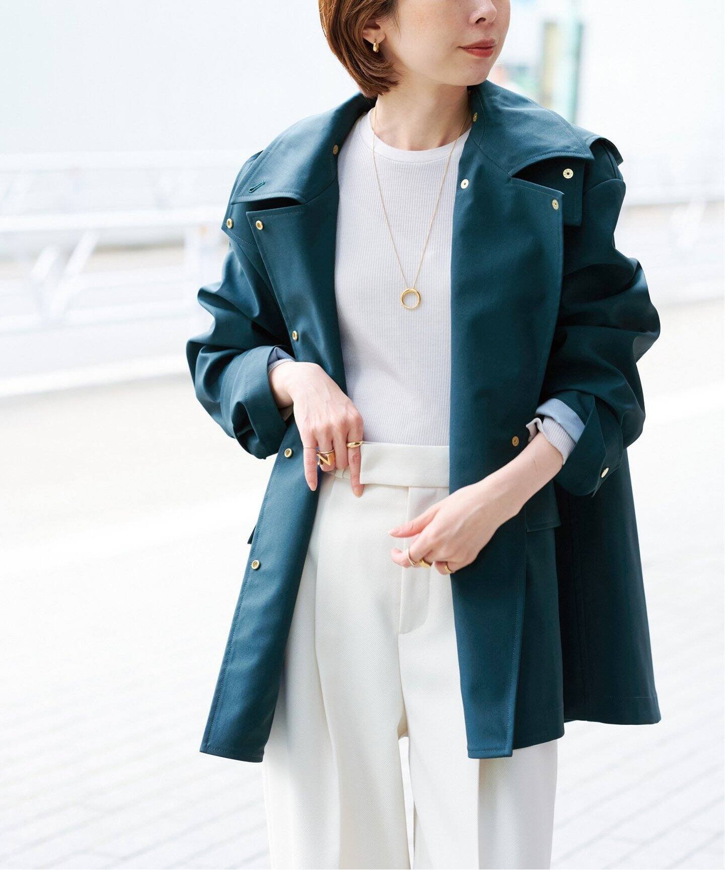 SALE／30%OFF】NOBLE ウインドプルーフテントシルエットブルゾン 