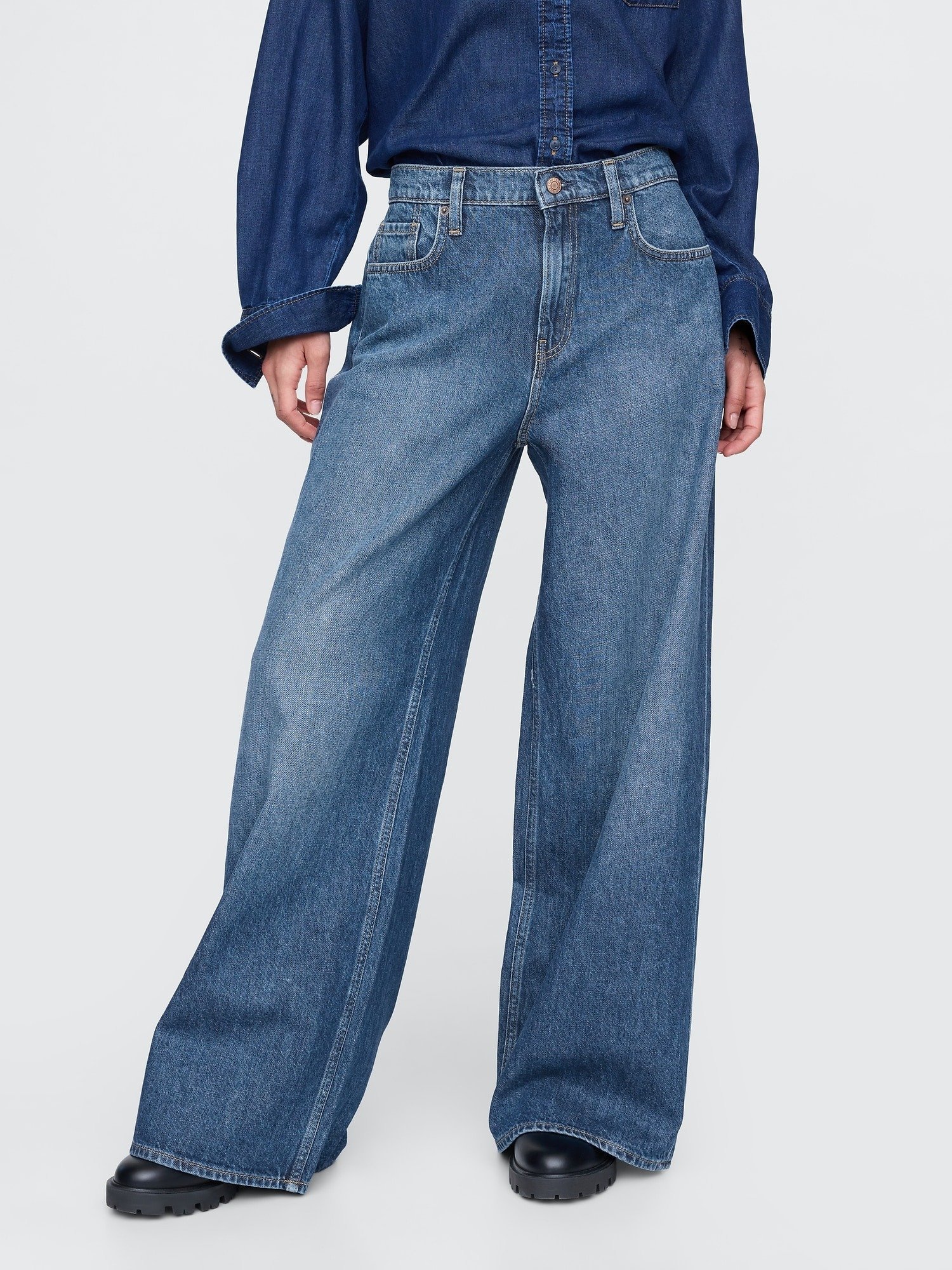 楽天市場】(W)スーパーバギーデニム GAP ギャップ パンツ ジーンズ