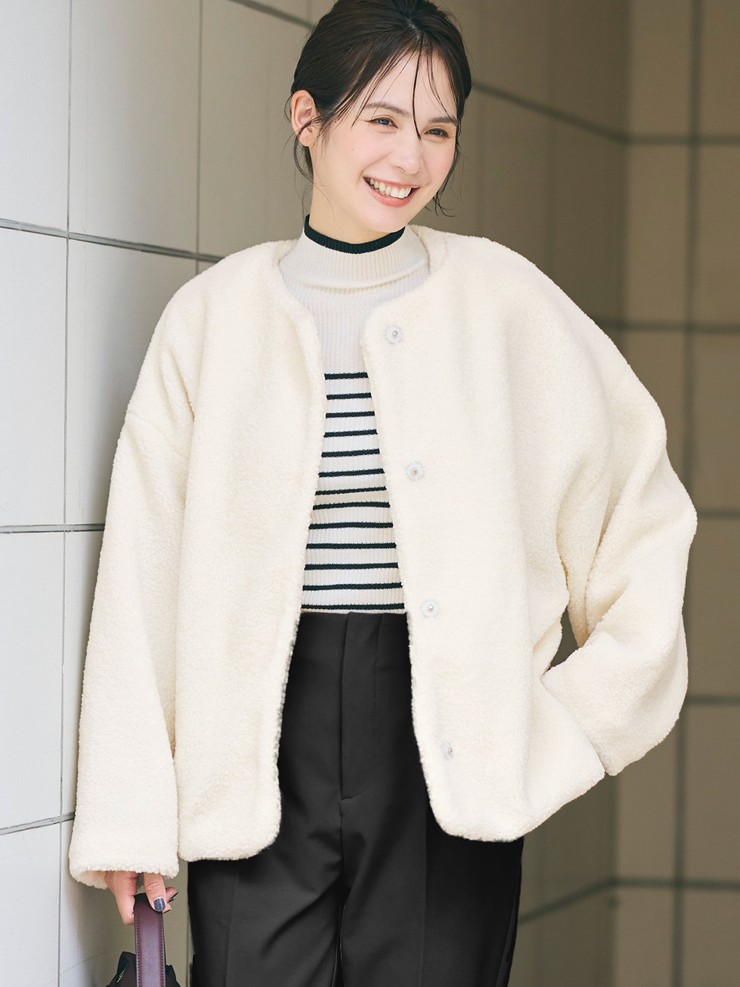 cen. キモノジャガードブラウス F cen.made in Japan/ キモノ