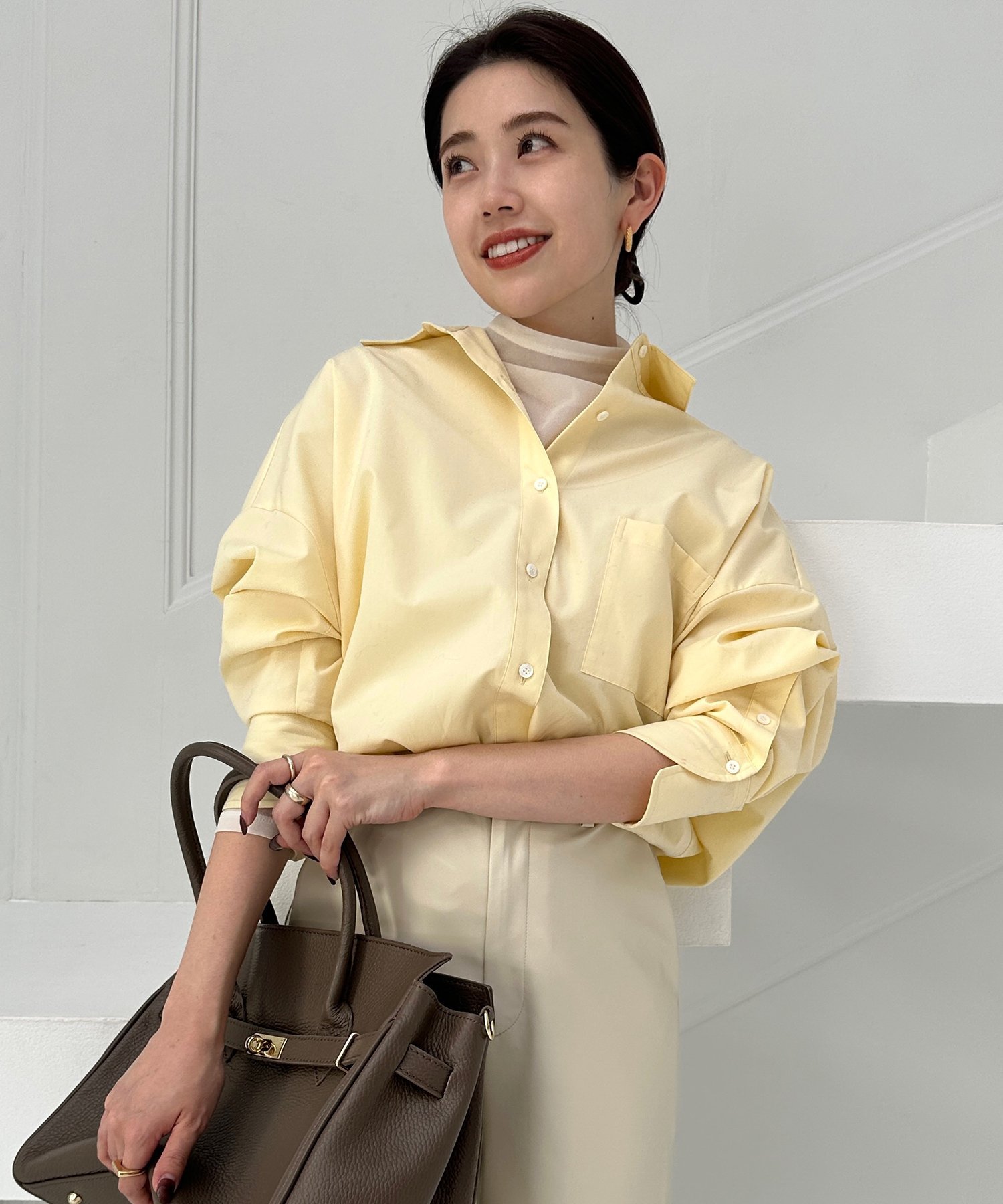 anuans スタンダードシャツ アニュアンス トップス シャツ・ブラウス