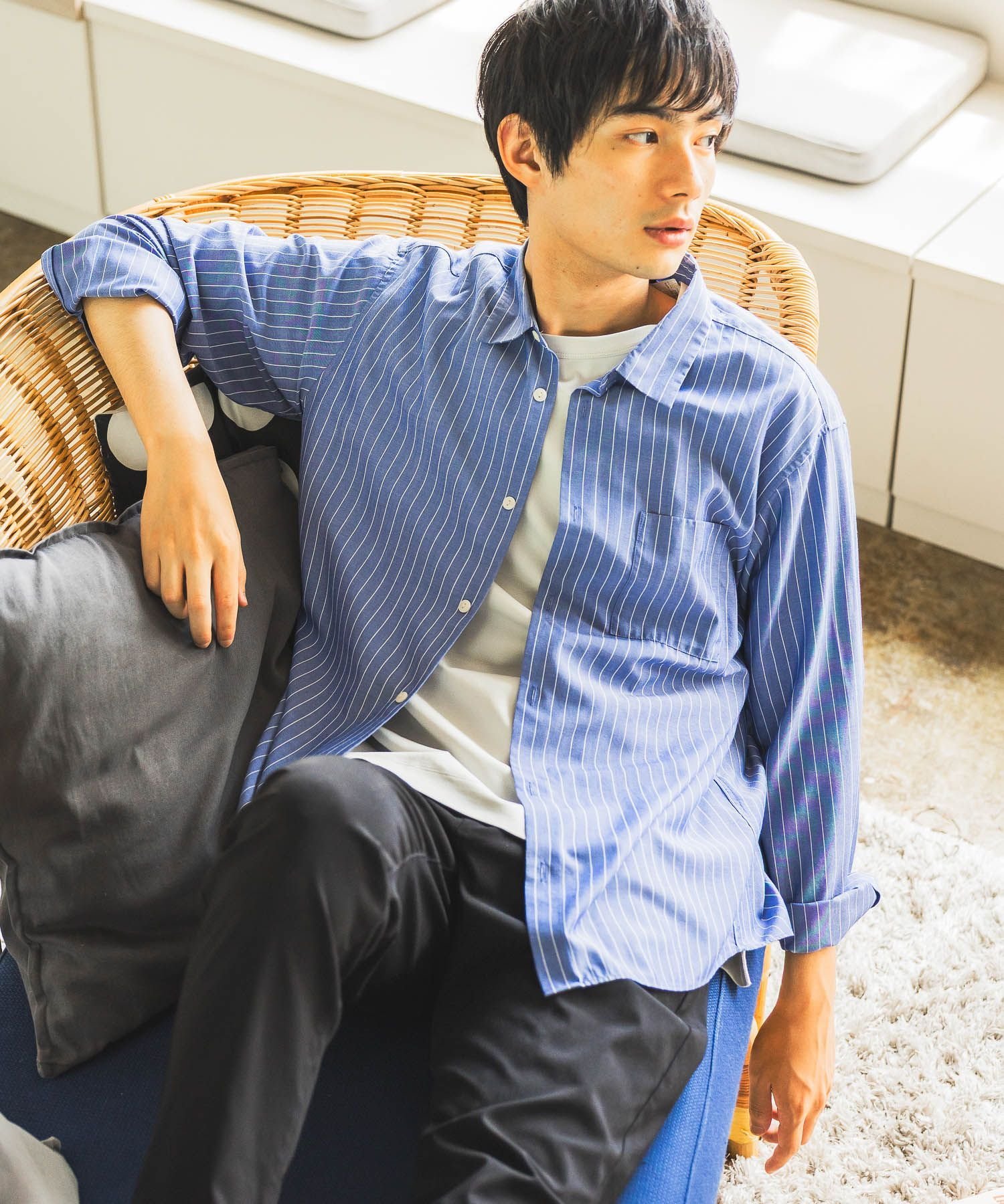 楽天市場】サラサマレギュラーシャツ/長袖/575772 GLOBAL WORK