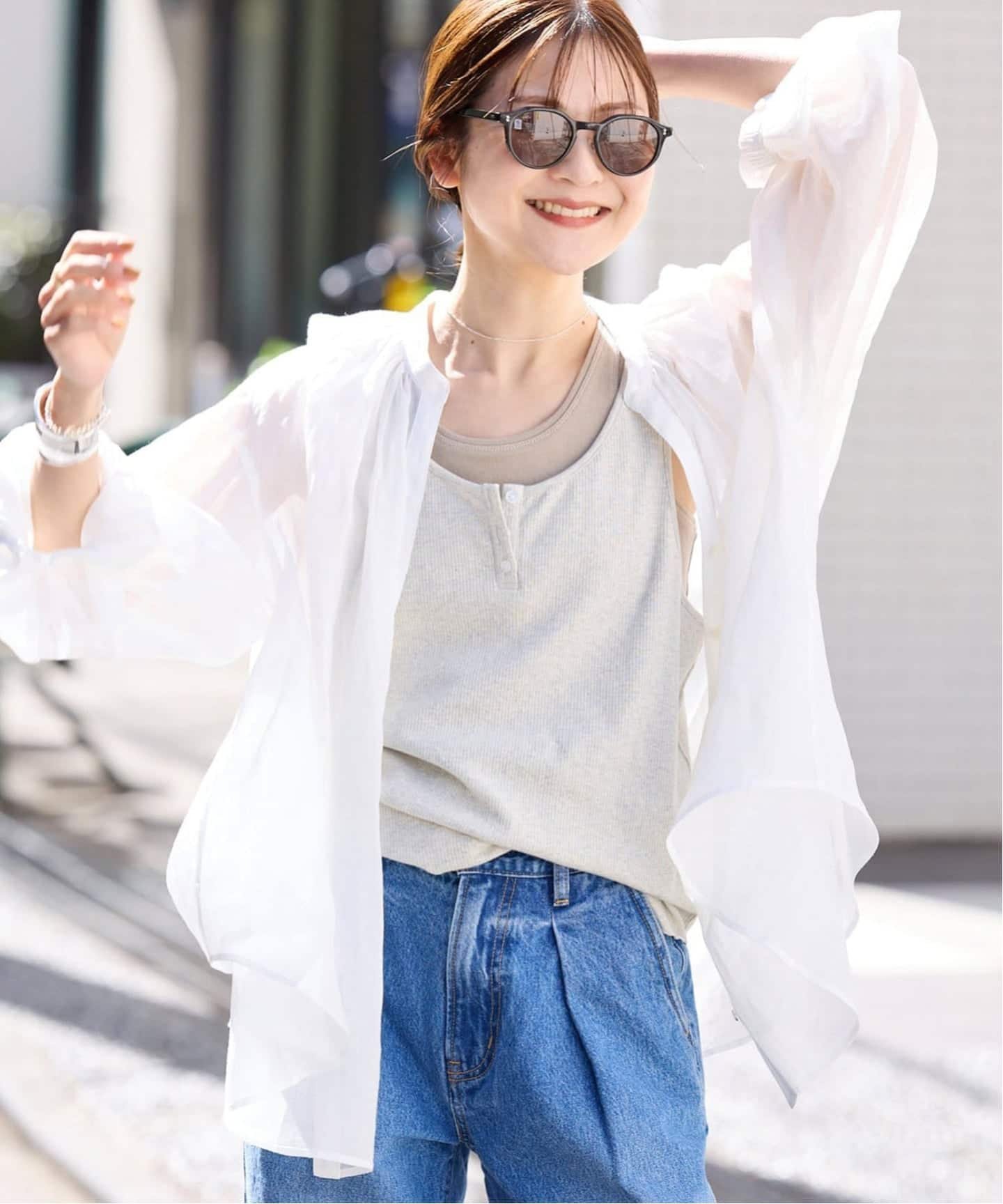 SALE／30%OFF】Ballsey ダブルフェイスドットステッチ クルーネック