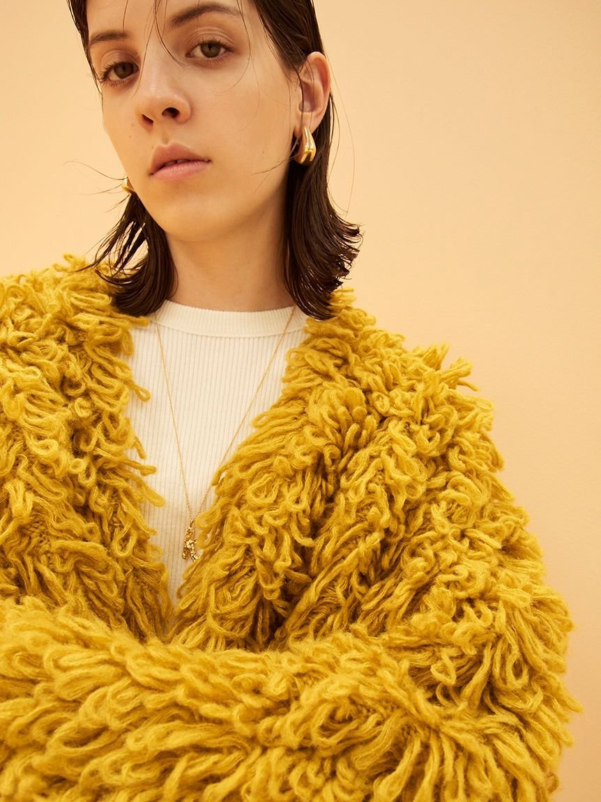 SALE／50%OFF】Mila Owen クロップドループヤーンカーディガン ミラ