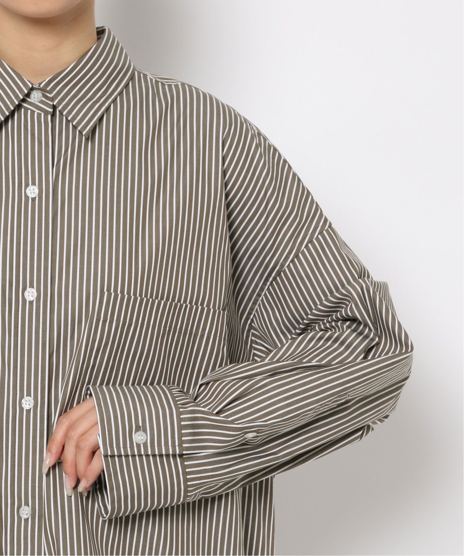 SALE／10%OFF】BABYLONE ストライプビッグシャツ バビロン トップス 