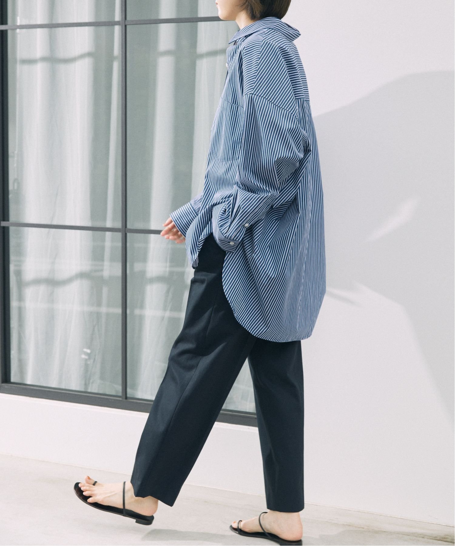 SALE／10%OFF】BABYLONE ストライプビッグシャツ バビロン トップス 