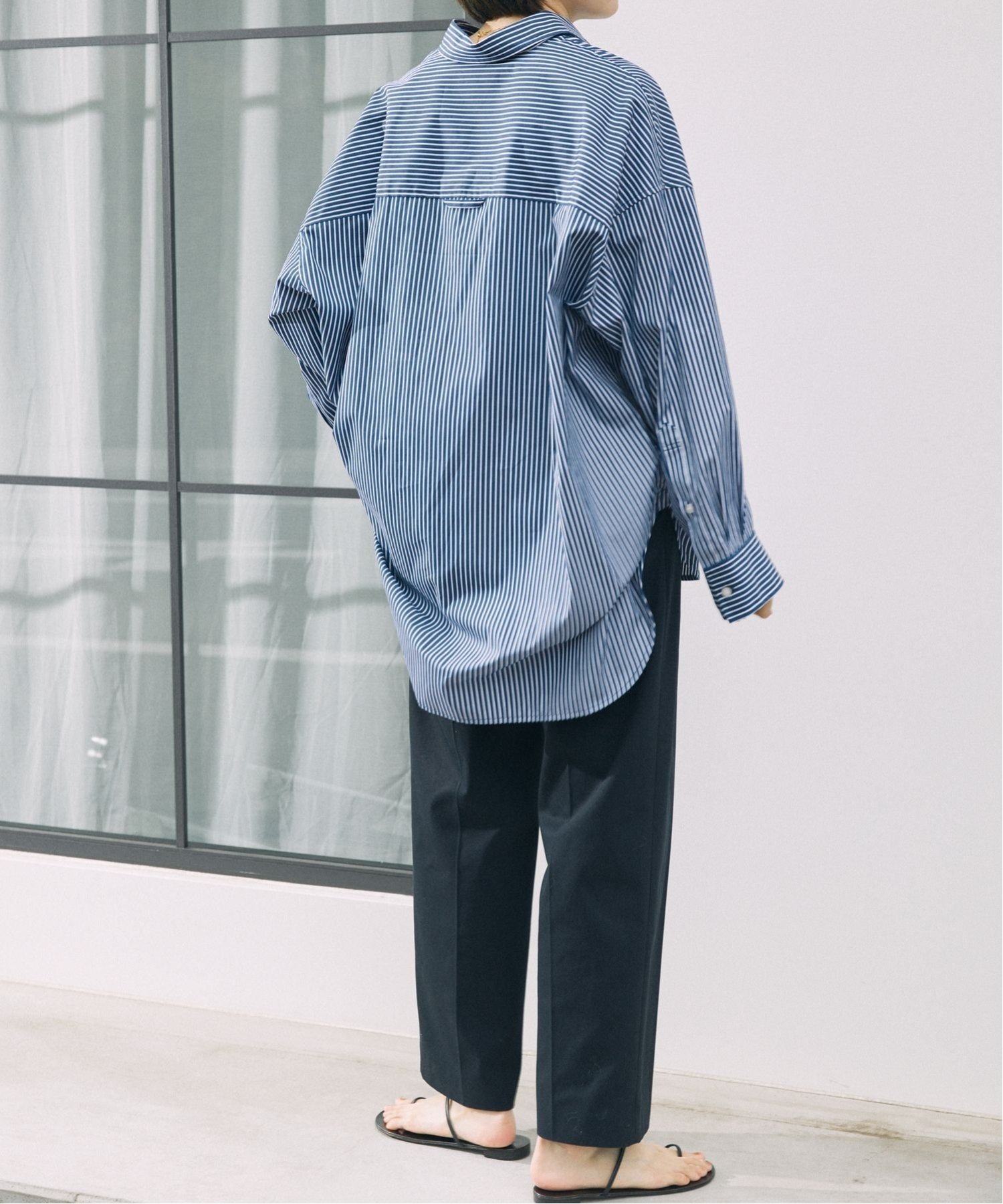 SALE／10%OFF】BABYLONE ストライプビッグシャツ バビロン トップス 
