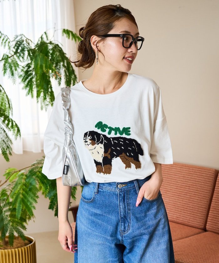 fig London フィグロンドン the Cat Tshirt 猫 キャット fig London（フィグロンドン）の「○the CAT Tshirt（Tシャツ