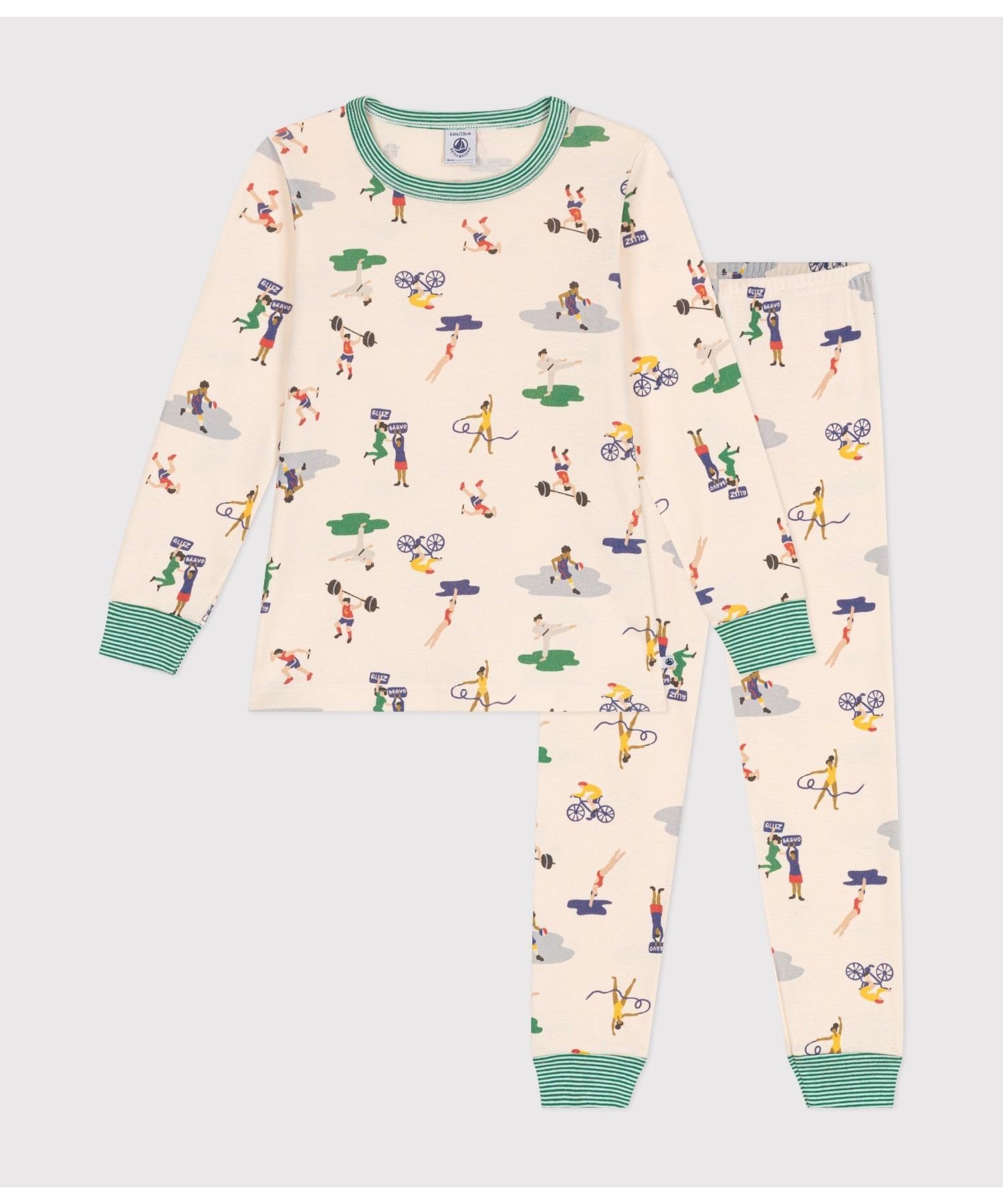 ★SALE中★『新品』petitbateau Mサイズ パイル長袖パジャマ パイル長袖パジャマ | ベビー服・子供服通販のPETTIT BATEAU【公式】