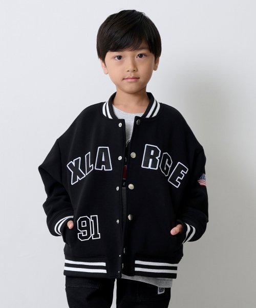XLARGE スタジャン ブラック L. XLARGE エクストララージ スタジャン OG LOGO VARSITY JACKET
