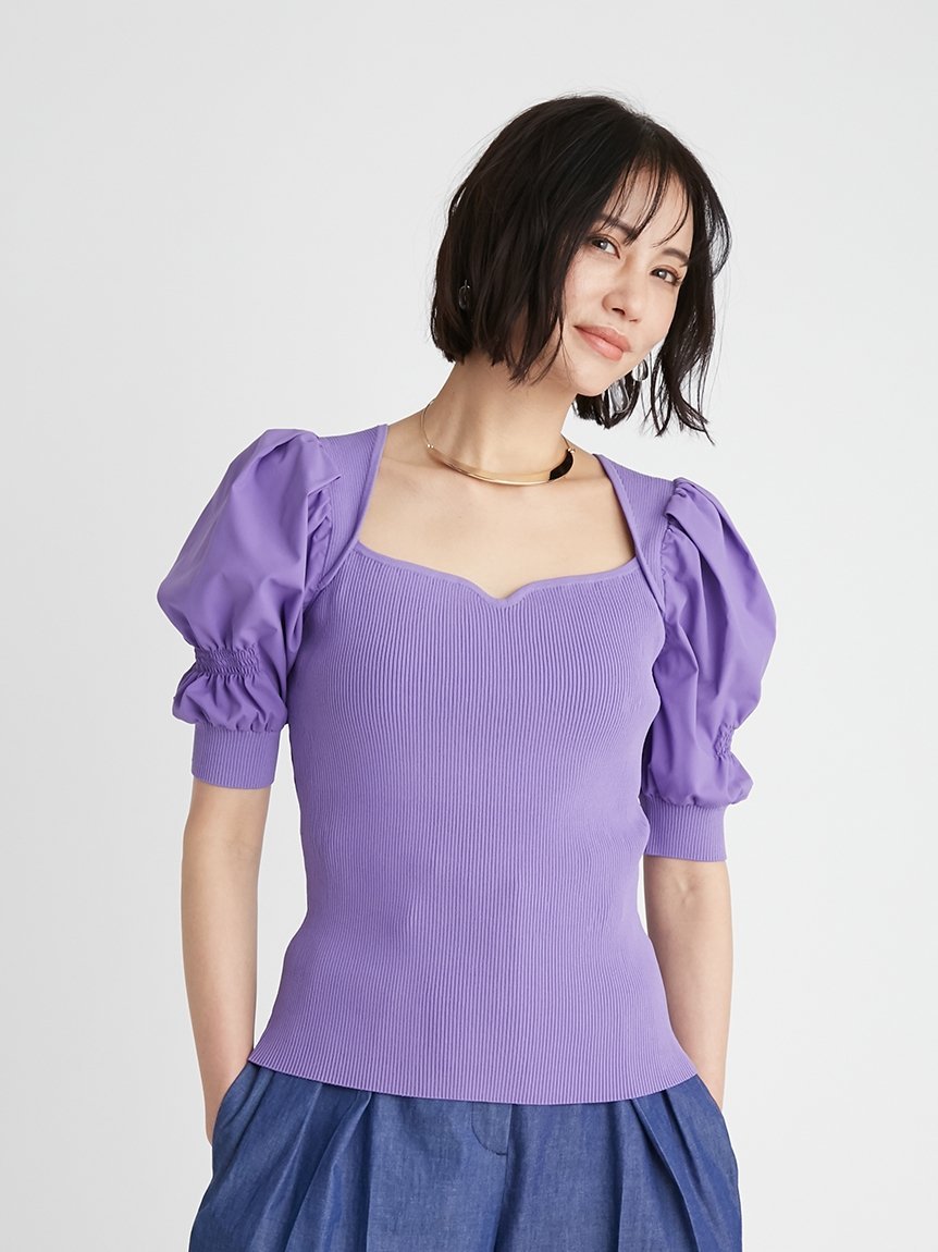 美品★FENDI★シャーリング★ワッフル★トップス★プルオーバー SALE】【Flower Collection】3Dフラワーシャーリングトップス