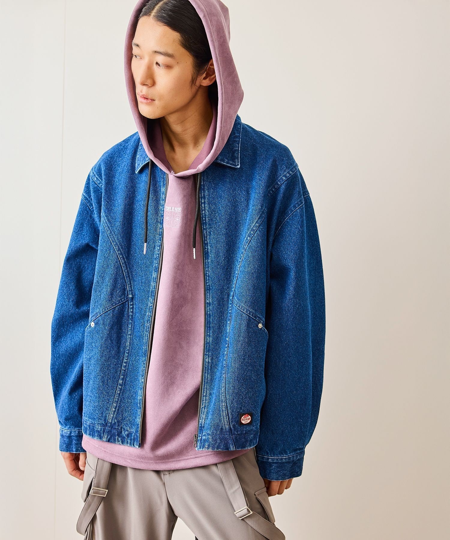 楽天市場】USA製 90s REDKAP Boa Denim Jacket 紺 XXL レッド