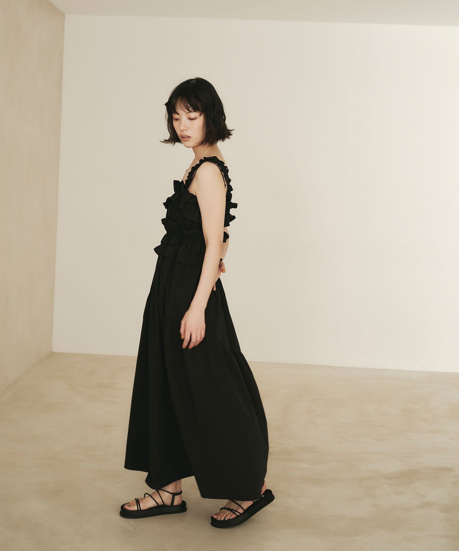SALE／50%OFF】FRAY I.D ウエストシャーリングフラワープリント 