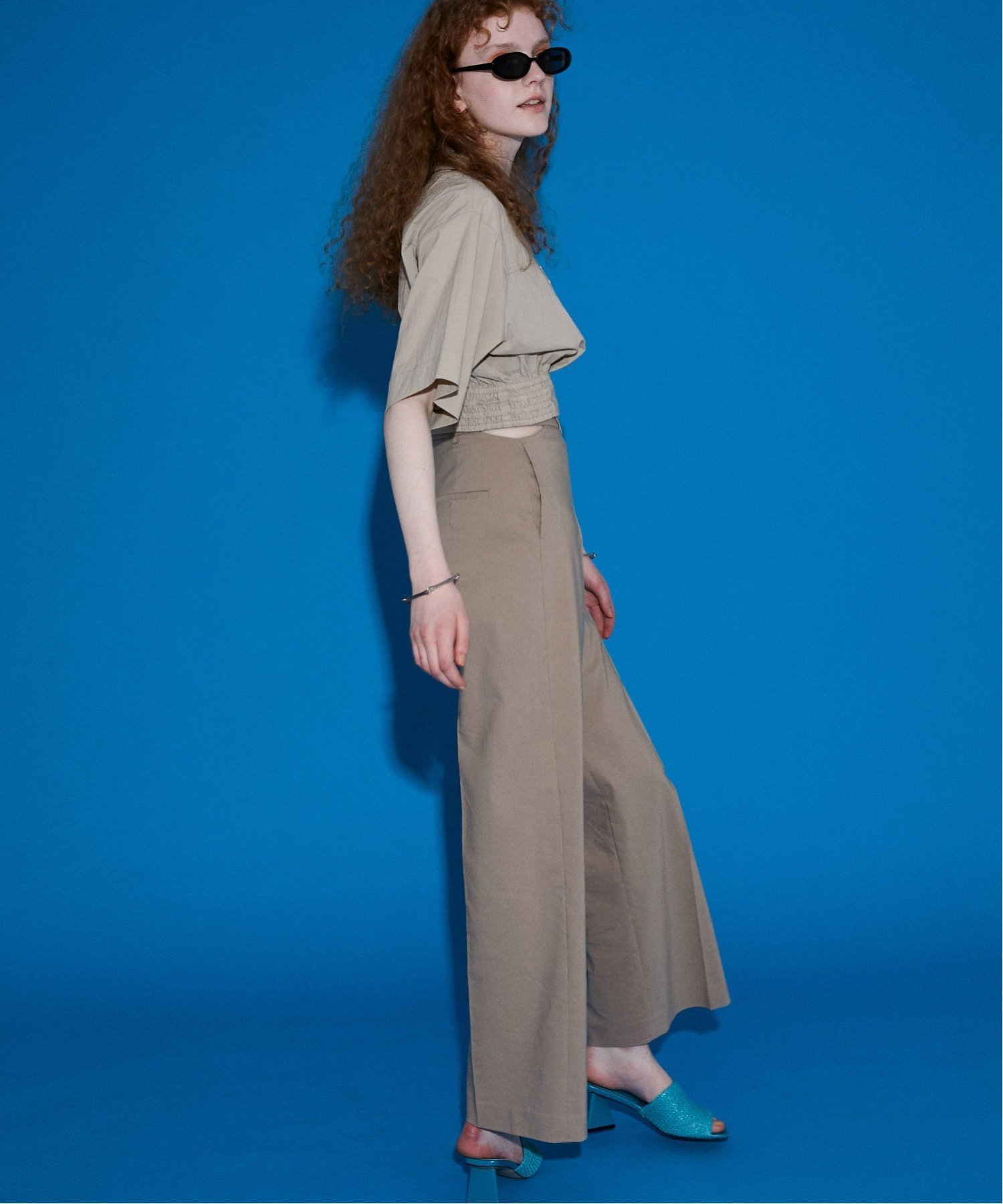MAISON SPECIAL クロップドハーフZIPトップス【MAISON SPECIAL/メゾン 