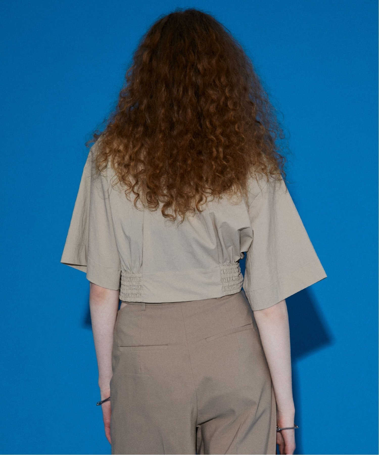 MAISON SPECIAL クロップドハーフZIPトップス【MAISON SPECIAL/メゾン 