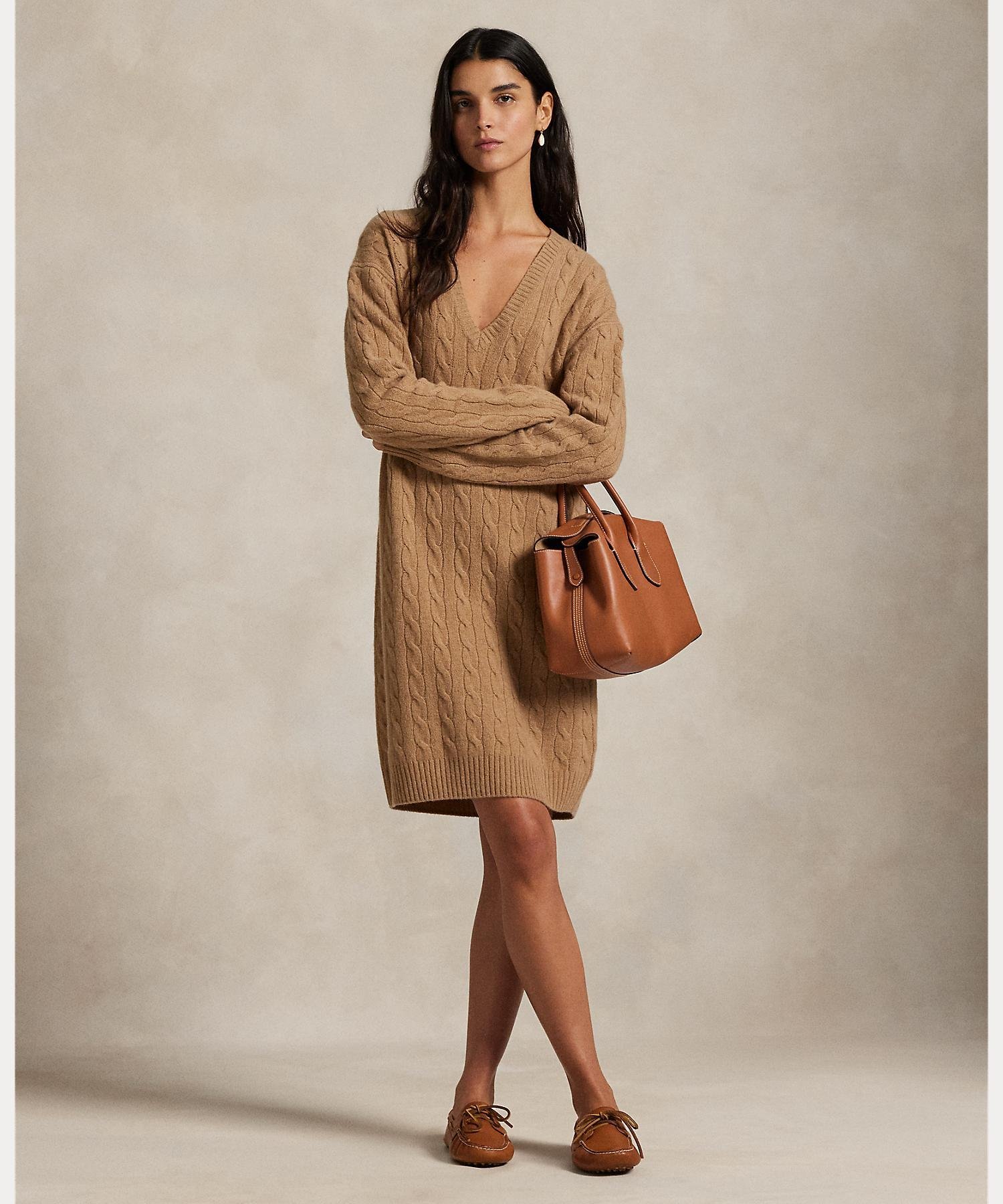 楽天市場】ラルフローレン ポロ レディース レザートリム カシミア混