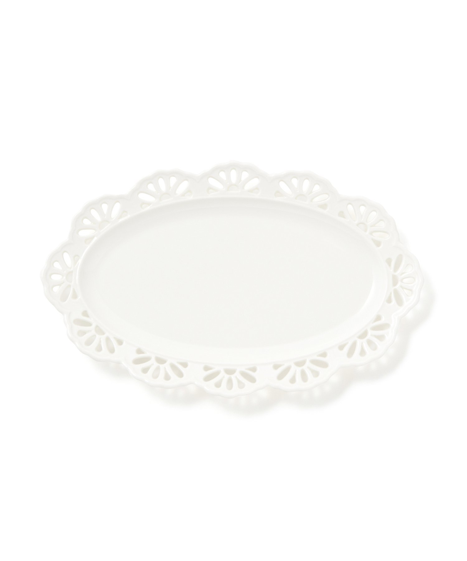 Francfranc パニエレースホワイトプレート＆ボールペアセット新品未使用品 Francfranc - Francfranc パニエレースホワイトプレート＆ボール