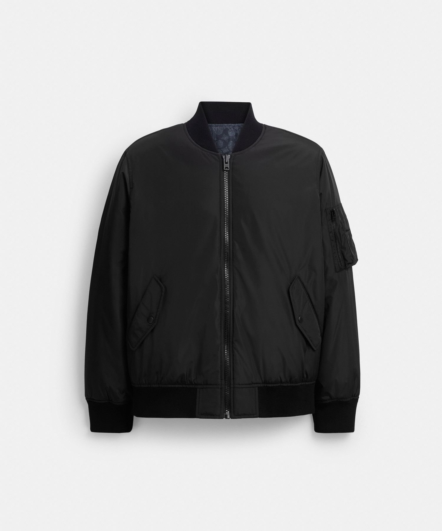 コーチ　シグネチャー フル ジップ ウインドブレーカー　ナイロンジャケット COACH OUTLET｜【公式】シグネチャー フル ジップ ウインド