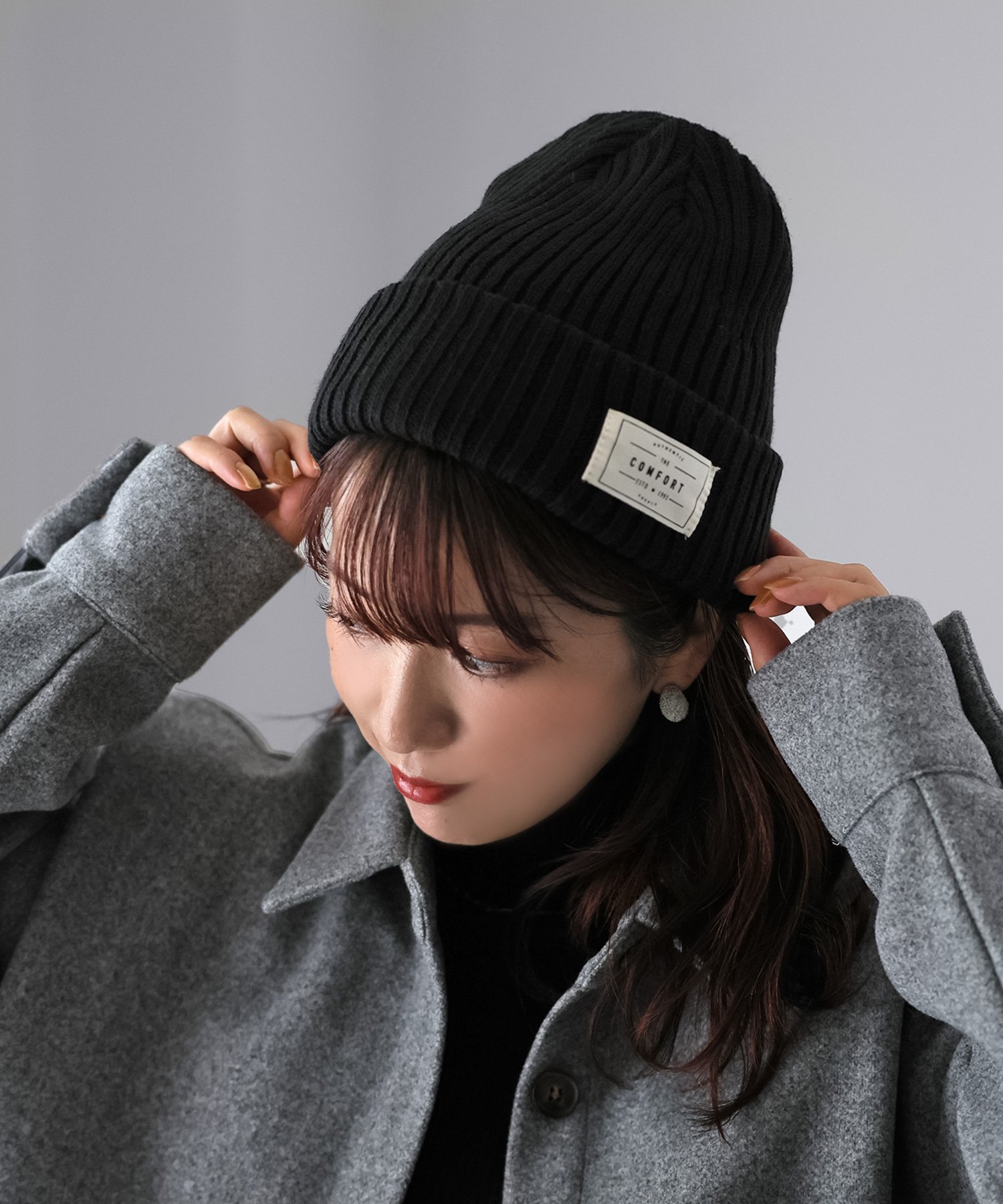 楽天市場】ANRI アンリ ニットビーニー ニット帽 ウール ハンドメイド