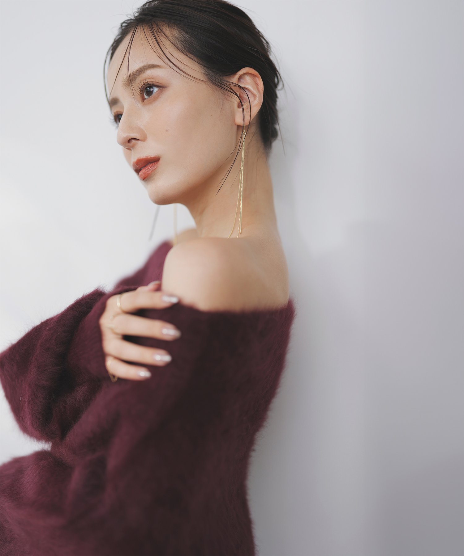 anuans ラクーンフォックスオフショルニットプルオーバー　新品 ラクーンフォックスオフショルニットプルオーバー