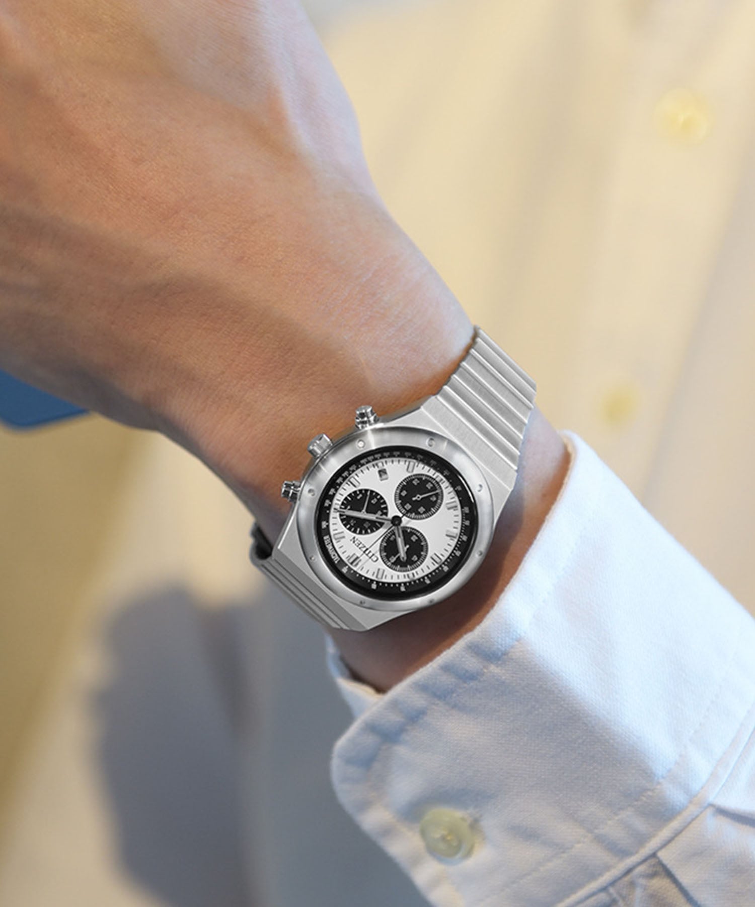 c*0様 限定⭐️【ほぼ未使用】CITIZEN AN3700-62A ツノクロノ RECORD LABEL シチズン レコードレーベル TSUNO CHRONO Custom Limited