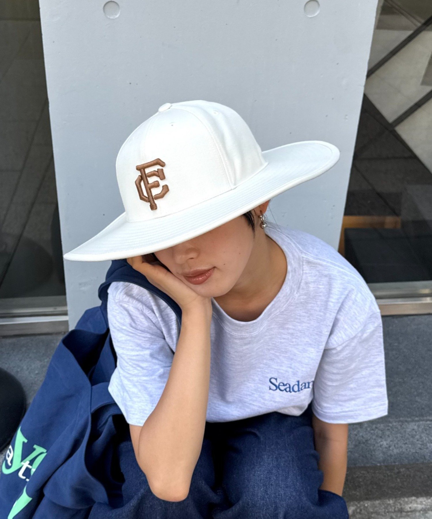 楽天市場】NEW ERA FITTED LONG BRIM HAT (GREY UNDER VISOR