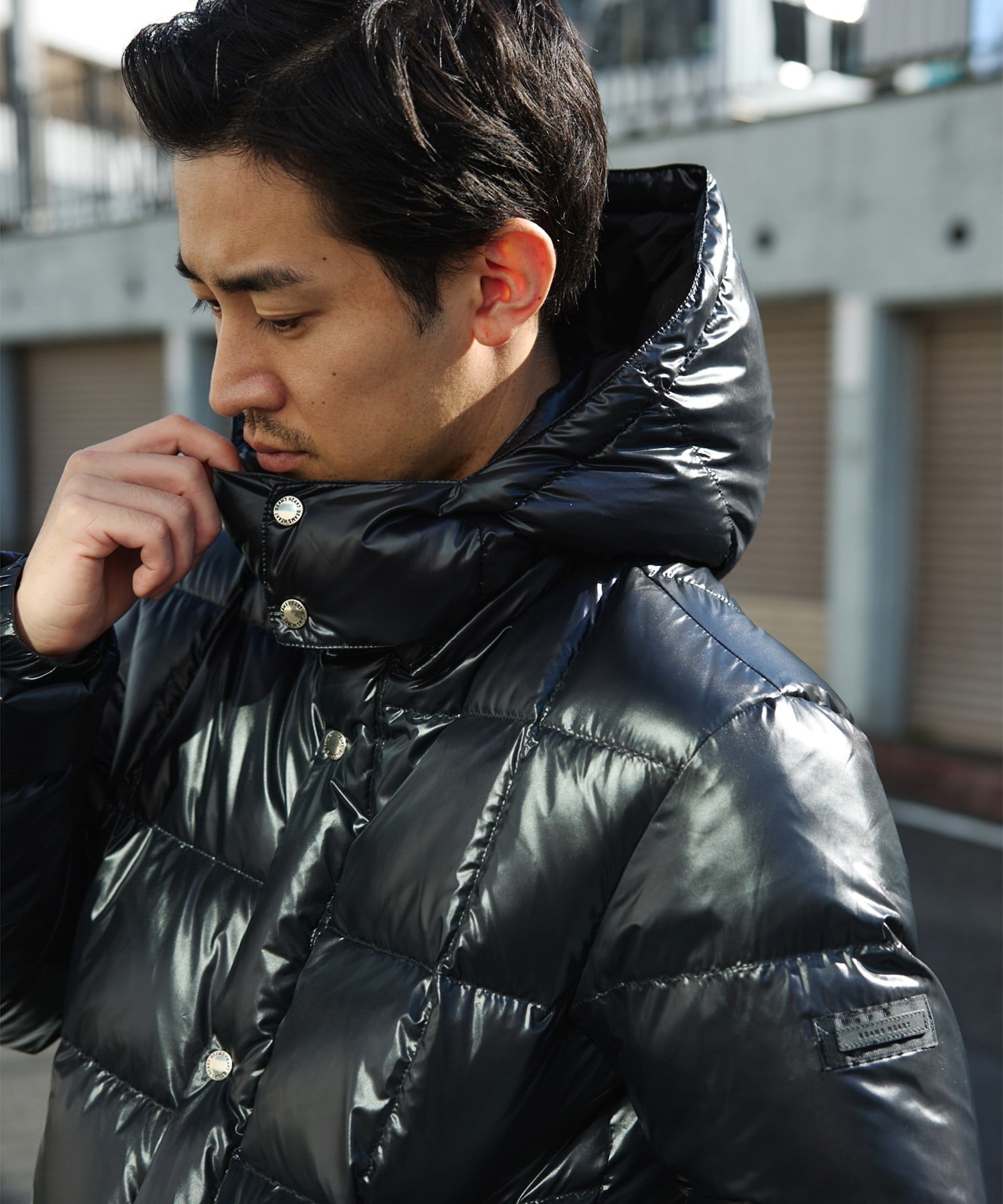 楽天市場】【SALE／50%OFF】シャイニー フード ダウン ジャケット 