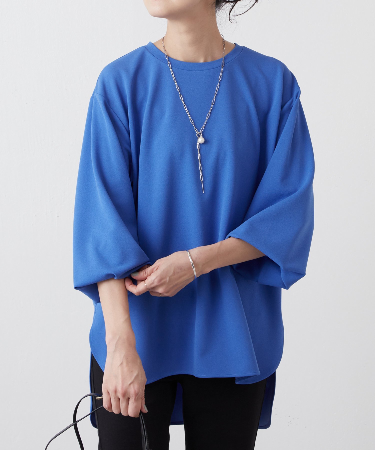 BEARDSLEY Tブラウス ビアズリー トップス シャツ・ブラウス グレー