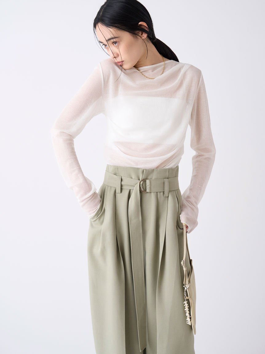 楽天市場】【SALE／50%OFF】BACKシアーサテンシャツ MIESROHE