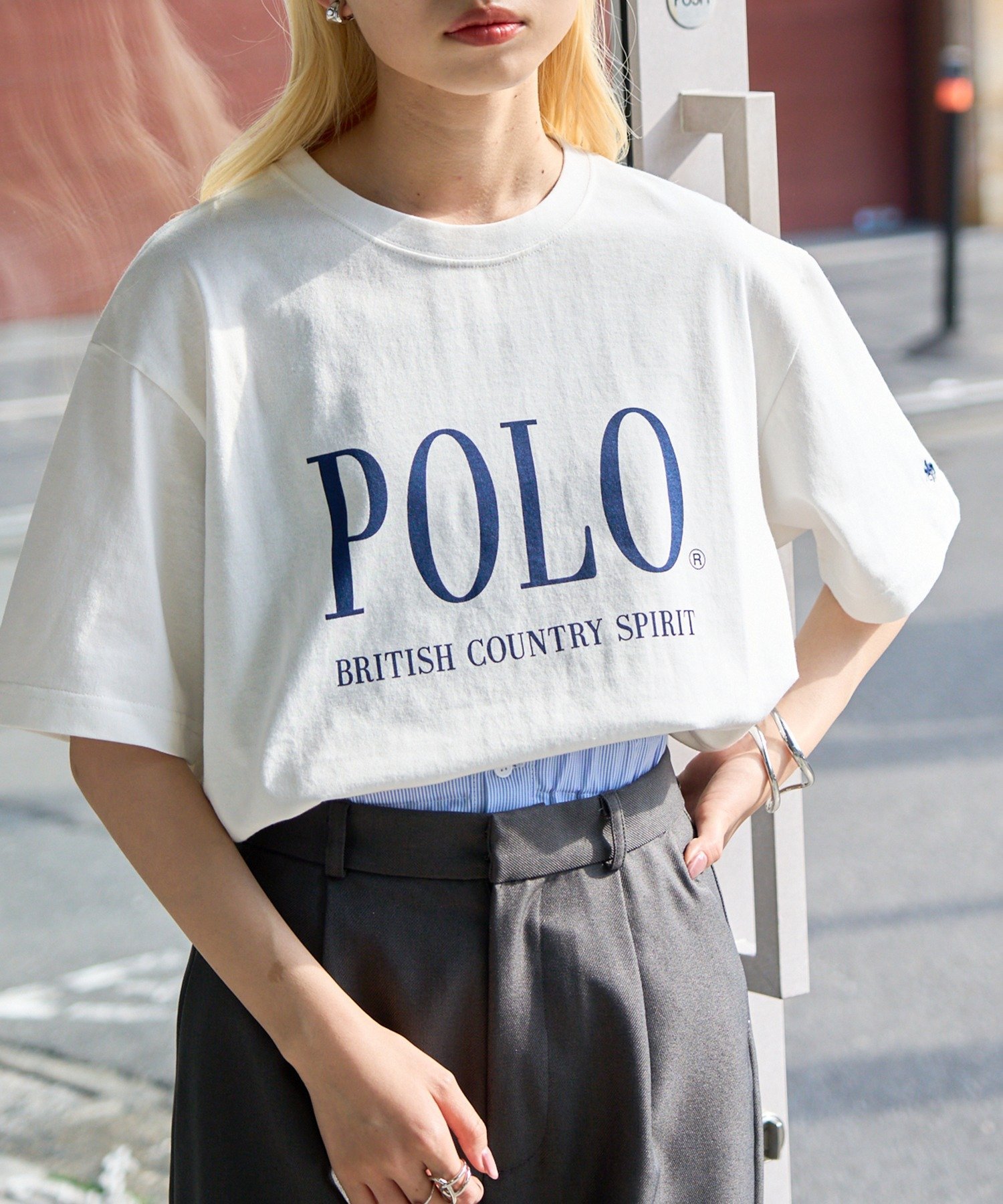 SALE／55%OFF】POLO BCS POLO BCS/oversize print Tee ギフト ユニ 