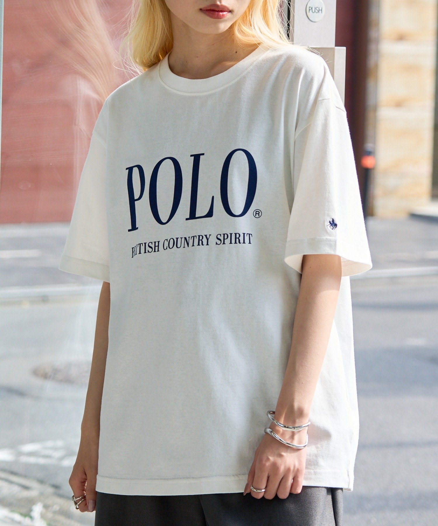 SALE／55%OFF】POLO BCS POLO BCS/oversize print Tee ギフト ユニ 