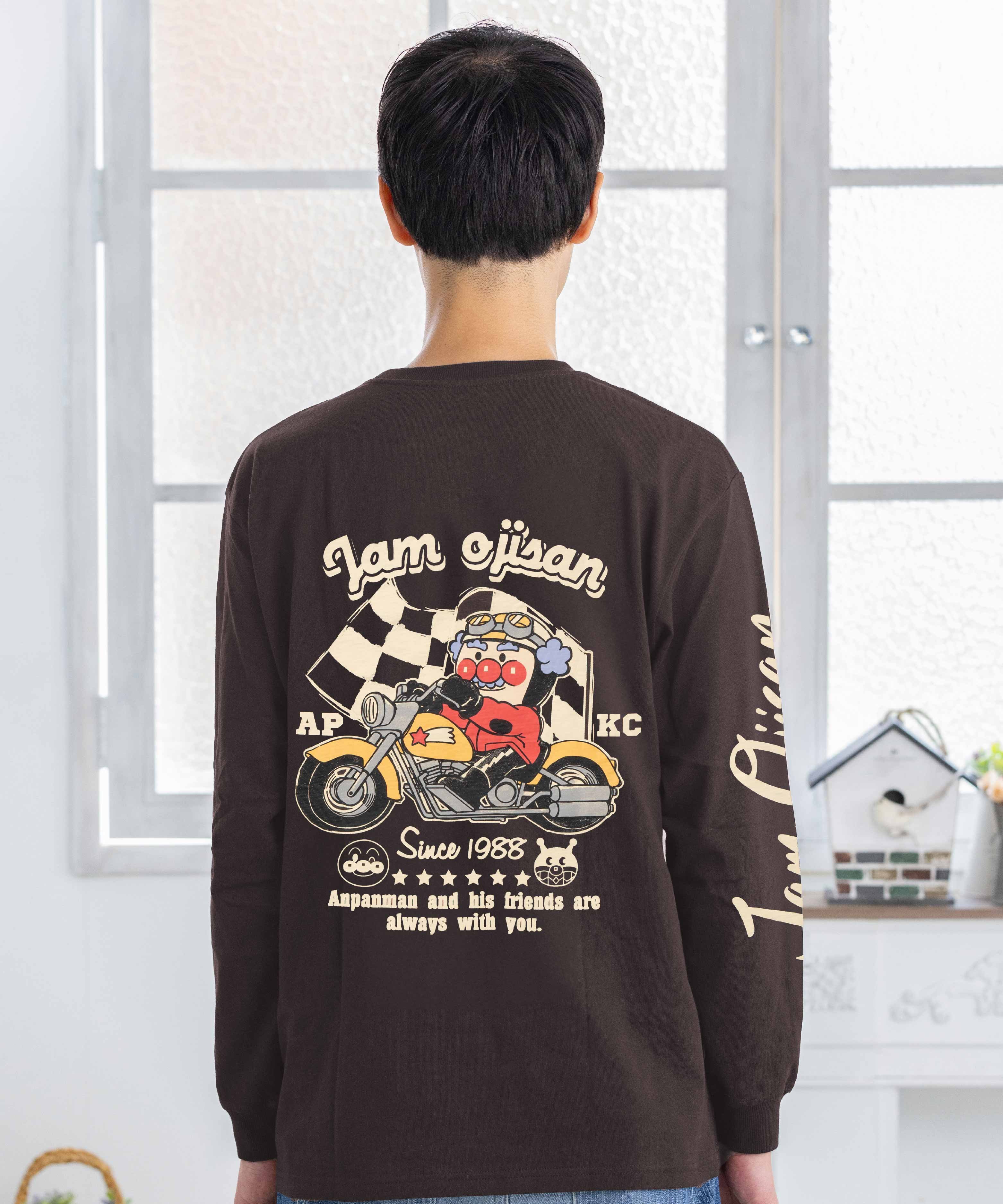 楽天市場】APKC/(U)ジャムおじさんバイク長袖Tシャツ大人